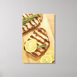 Grilled Chicken Breasts Canvas Print