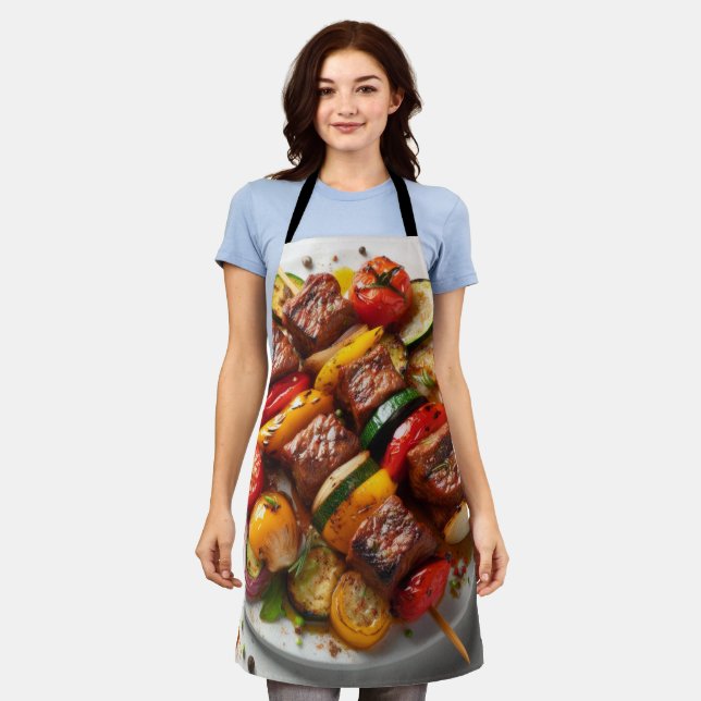 Grilled Delights Apron (Worn)