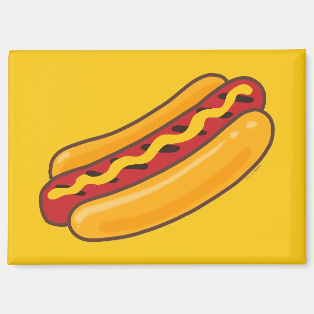 Grilled Hot Dog Magnet (Front)