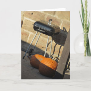 "Grilled Pumpkins" Thanksgiving Card