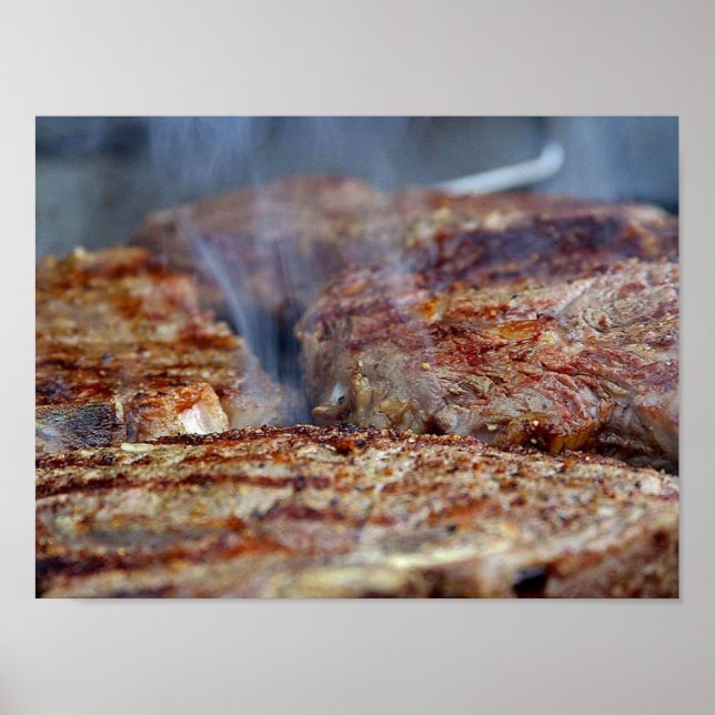 Grilled Steak Poster (Front)