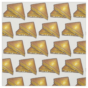 Grilled Toasted Cheddar Cheese Toastie Sandwich Fabric