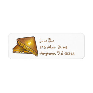 Grilled Toasted Cheese Sandwich Address Labels