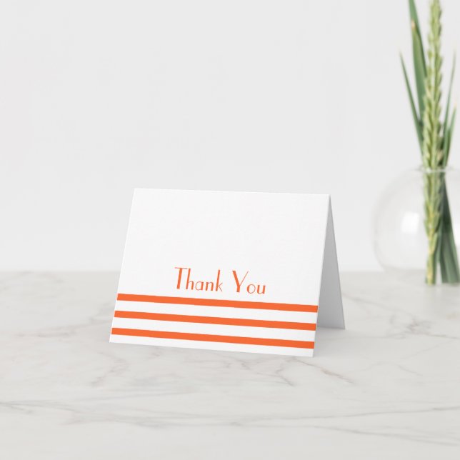 Grilles Modernes Merci Cartes de notes (Orange) (Devant)