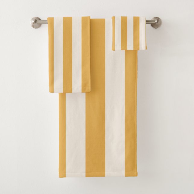 Grilles Verticales Moutarde Jaune Et Blanc Gratté (En situation)