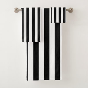 Grilles verticales noir et blanc de grande taille