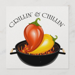 Grillin' and Chillin' Invitation