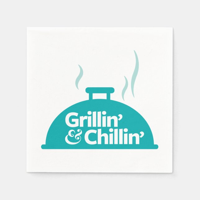Grillin' & Chillin' Napkin (Front)