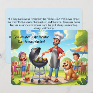 Grillin’ & Chillin’ Personalized Father’s Day Card