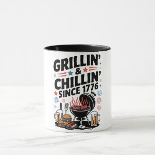 "Grillin' & Chillin' Since 1776" BBQ Mug