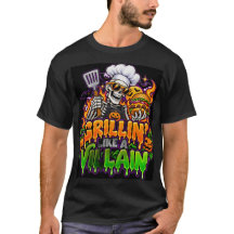 Grillin' Like A Villain Skeleton Chef BBQ