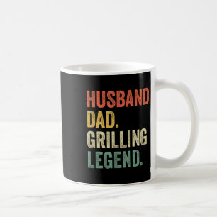 Grilling Bbq Father Funny Husband Grill Dad Legend Coffee Mug