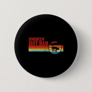 Grilling Bbq Funny Fathers Day Grill Vintage Smoki 2 Inch Round Button
