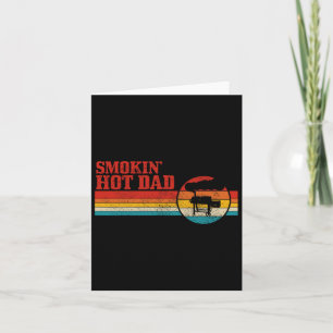 Grilling Bbq Funny Fathers Day Grill Vintage Smoki Card