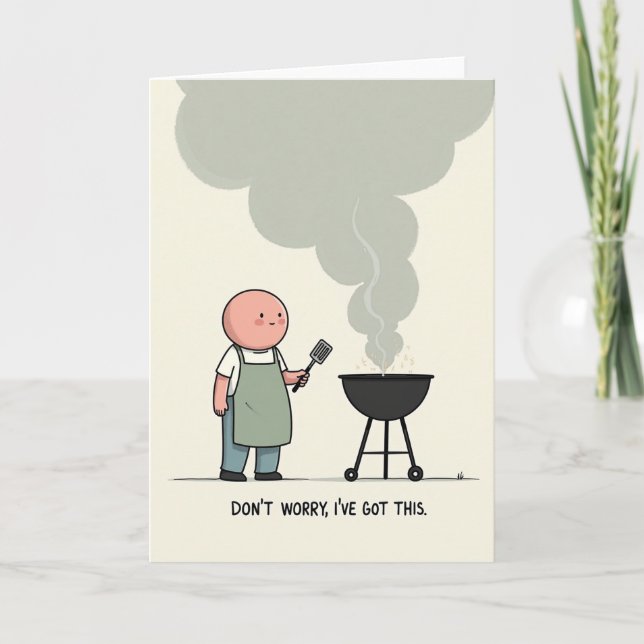 Grilling Dads Sweet Day Card (Front)