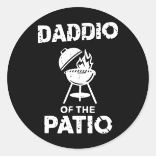 Grilling Funny Dad Bbq Party Smoker Pork Grill Mas Classic Round Sticker