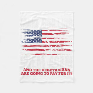 Grilling Great Again Funny Trump Bbq Pit Master  Fleece Blanket