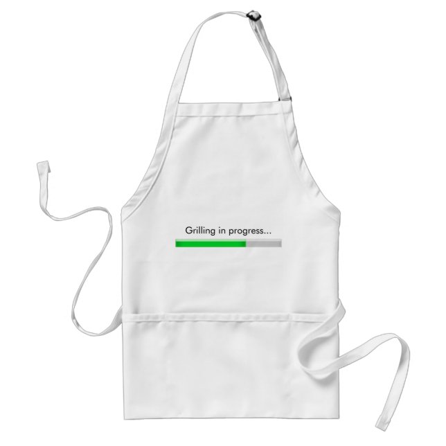 "Grilling in progress" Apron (Front)
