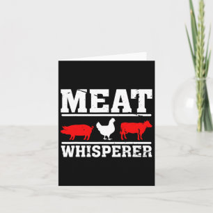 Grilling - Meat Whisperer Funny Bbq Chef Gift  Card
