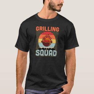 Grilling Squad Matching Grill Master Retro Style T-Shirt