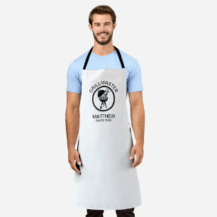 Grillmaster Since 20xx Black and White Apron
