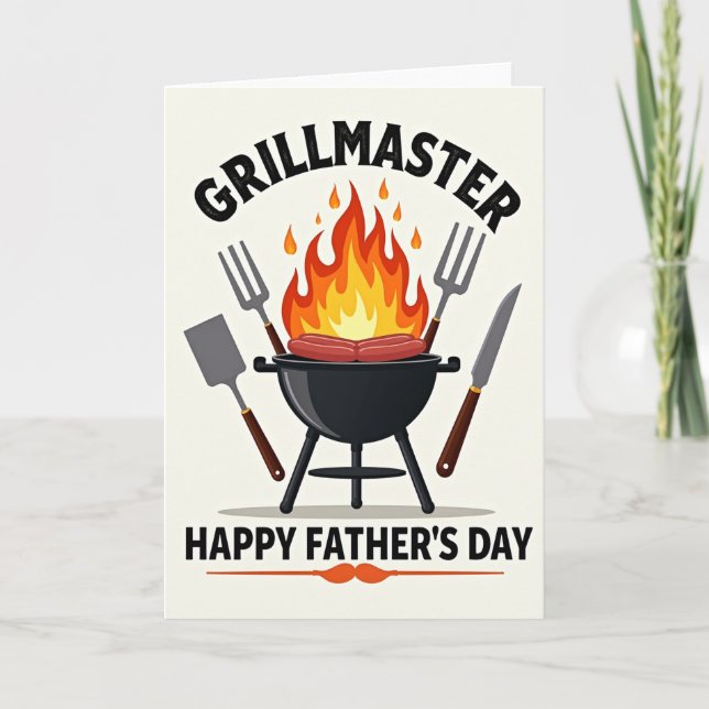 Grillmaster Sweet Fathers Day Card (Front)