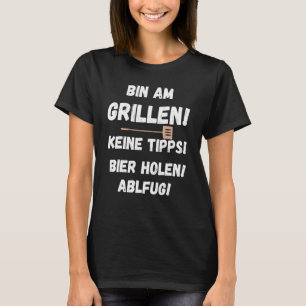 Grillmeister Barbecue Grill Saying Beer Get T-Shirt