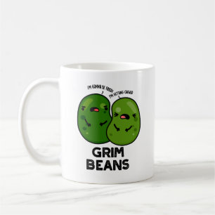 Grim Beans Funny Veggie Puns Coffee Mug