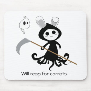 Grim Bunny Mouse Pad