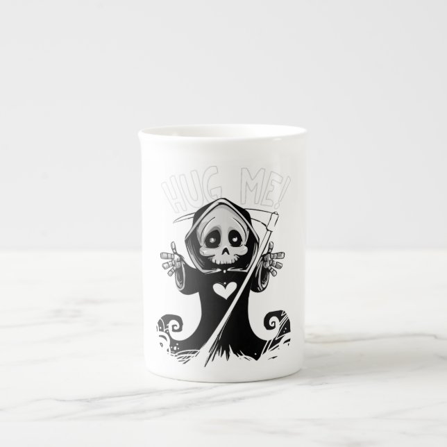 Grim But Adorable Bone China Mug (Front)