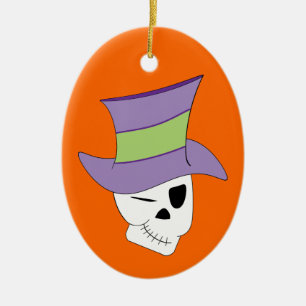 Grim Dandy Ceramic Ornament