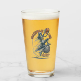 Grim Hooper Skeleton Basketball Urban Legend Glass