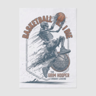 Grim Hooper Skeleton Basketball Urban Legend Tissue Paper