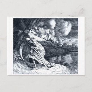 Grim Reaper 1 vintage postcard