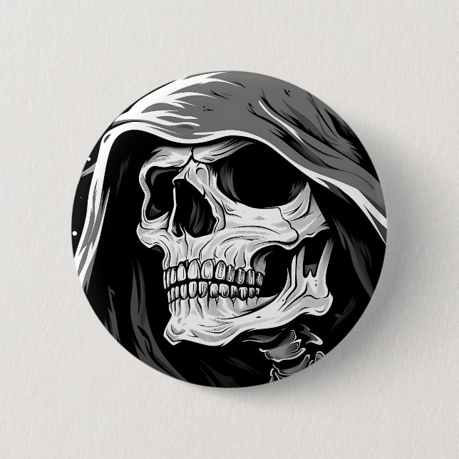 Grim Reaper 2 Inch Round Button (Front)