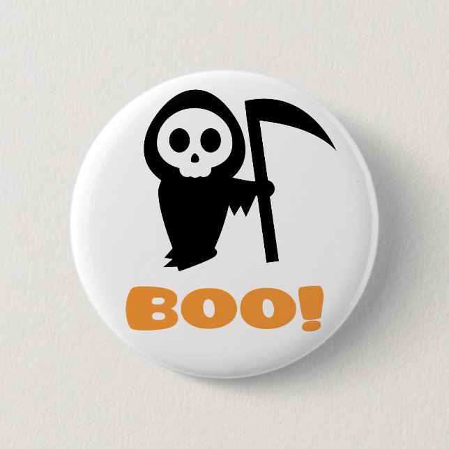 Grim Reaper 2 Inch Round Button (Front)