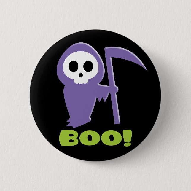 Grim Reaper 2 Inch Round Button (Front)
