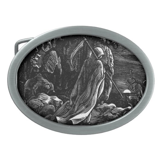 grim reaper belt buckle