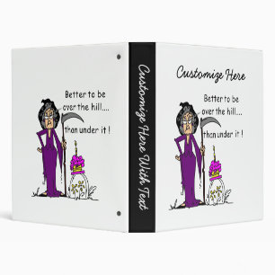 Grim Reaper Birthday Humour Binder