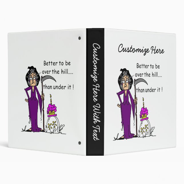 Grim Reaper Birthday Humour Binder (Background)
