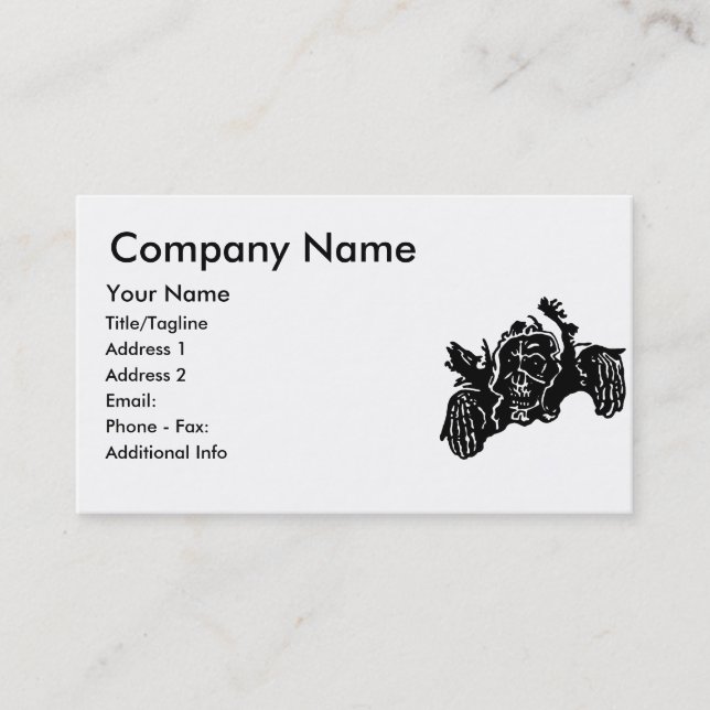 Grim Reaper Black Business Card (Front)