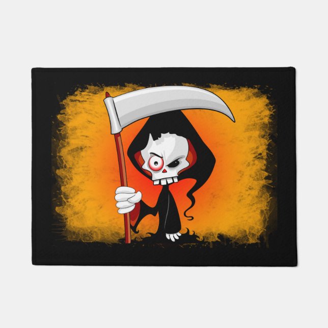 Grim Reaper Cartoon  Doormat (Front)