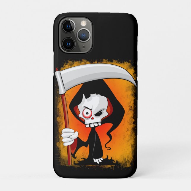 Grim Reaper Cartoon Water Bottle Case-Mate iPhone Case (Back)