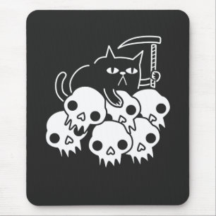 Grim Reaper Cat Mouse Pad
