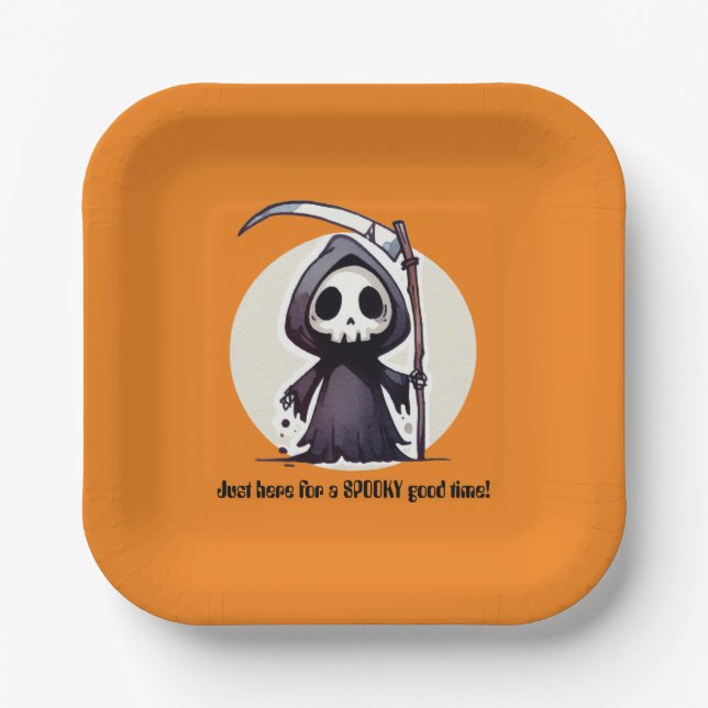 Grim Reaper - Custom Paper Plate (Front)