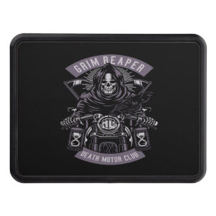 grim reaper death motor club trailer hitch cover