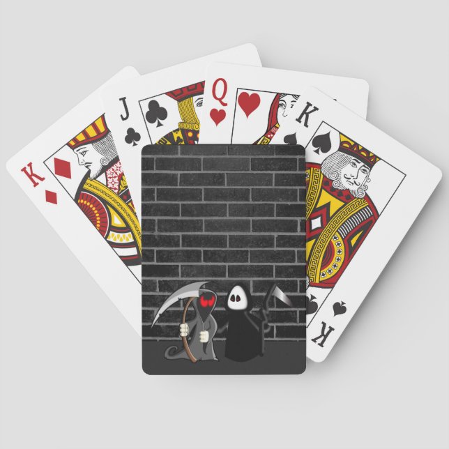 Grim Reaper Death Playing Card (Back)