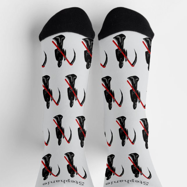 Grim Reaper Design Socks (Top)