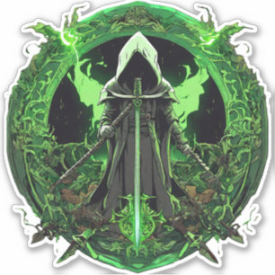 Grim Reaper Emblem In Green6