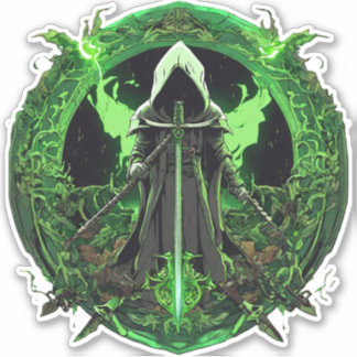 Grim Reaper Emblem In Green6